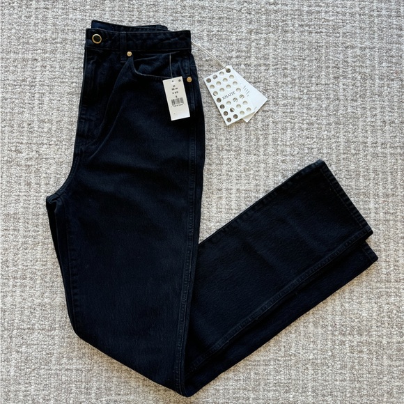 NWT Khaite DARIA jeans in DAYTON black - size 29, fits small - Picture 3 of 7